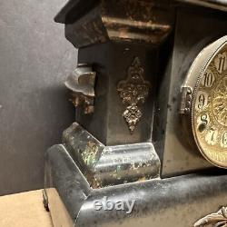 Seth Thomas 8 Day Adamantine #102 Mantle Clock with Original Bob & Key