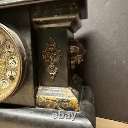 Seth Thomas 8 Day Adamantine #102 Mantle Clock with Original Bob & Key