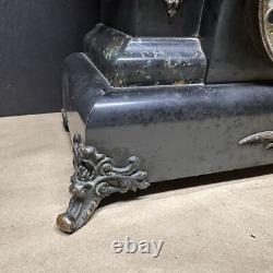 Seth Thomas 8 Day Adamantine #102 Mantle Clock with Original Bob & Key