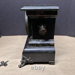 Seth Thomas 8 Day Adamantine #102 Mantle Clock with Original Bob & Key