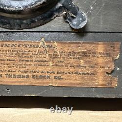 Seth Thomas 8 Day Adamantine #102 Mantle Clock with Original Bob & Key