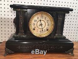 Seth Thomas 8 Day Adamantine Shelf Mantle Table Clock