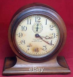 Seth Thomas 8-Day Automatic Alarm Mantel Clock Vintage Parts/Repair