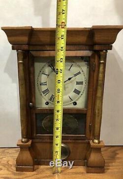 Seth Thomas 8 Day Cottage Pillar Mantel Shelf Table Clock