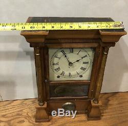 Seth Thomas 8 Day Cottage Pillar Mantel Shelf Table Clock