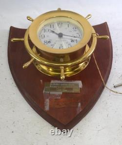 Seth Thomas 8-Day Keywound Ship's Bell Strikkng Clock. ALST