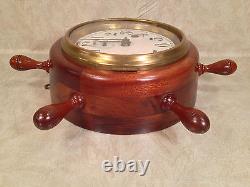 Seth Thomas 8 Day Lever Clock with Seconds Hand Runs Ships Wheel Case