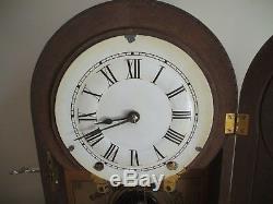 Seth Thomas 8 Day Mantel Clock 15 Tall Circa 1800's Very Nice withChime + Key