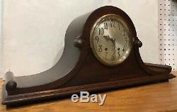 Seth Thomas 8 Day Tambour Style Mantel Table Shelf Clock Clean 120 Movement