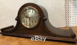 Seth Thomas 8 Day Tambour Style Mantel Table Shelf Clock Clean 120 Movement