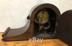 Seth Thomas 8 Day Tambour Style Mantel Table Shelf Clock Clean 120 Movement