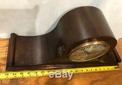 Seth Thomas 8 Day Tambour Style Mantel Table Shelf Clock Clean 120 Movement