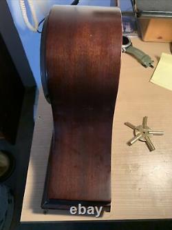 Seth Thomas 8 Day Westminster Chime Woodbury Mantle Clock Working -Tambour