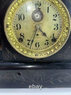 Seth Thomas 8 day Adamantine Clock 6 Pillars Rare No. 295h