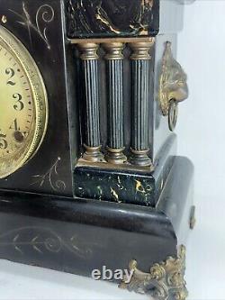 Seth Thomas 8 day Adamantine Clock 6 Pillars Rare No. 295h