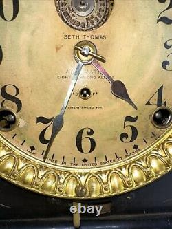 Seth Thomas 8 day Adamantine Clock 6 Pillars Rare No. 295h