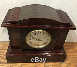 Seth Thomas Adamantine 4 Bell Sonora Chime Mantel Shelf Table Clock