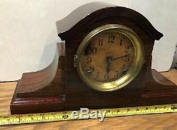 Seth Thomas Adamantine 8 Day Mantle Shelf Table Clock