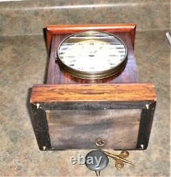 Seth Thomas Adamantine Antique Mantel Clock Circa 1900s, Works Fine