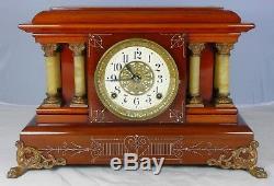 Seth Thomas Adamantine Chandos Mantel Clock circa 1904 Completely Overhauled