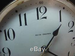 Seth Thomas Adamantine Mantel Mantle Clock Tambor Style, 89 AL, Project Clock