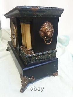Seth Thomas Adamantine Mantle Clock For Parts Or Restoration. Gilbert Dial
