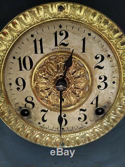 Seth Thomas Adamantine Mantle Clock, Larkin Model 1900s Original Bob No Key