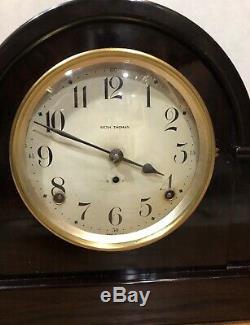 Seth Thomas Adamantine Mantle Shelf Table Clock