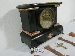 Seth Thomas Adamintane 8 Day Mantle Clock No102 Antique Parts Repair
