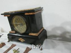 Seth Thomas Adamintane 8 Day Mantle Clock No102 Antique Parts Repair