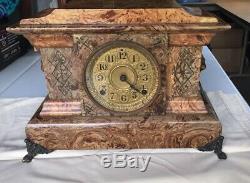 Seth Thomas Antique Adamantine Mantel / Shelf Clock For Restoration