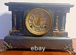 Seth Thomas Antique Adamantine Mantle Clock for Parts/Repair