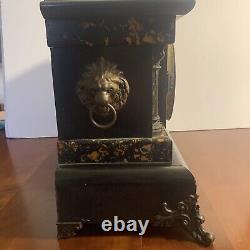 Seth Thomas Antique Adamantine Mantle Clock for Parts/Repair