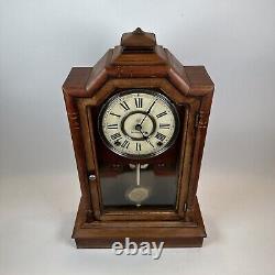 Seth Thomas Antique Atlanta City Series Clock Rosewood Walnut Runs/ No Chimes