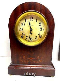 Seth Thomas Antique Cabinet Clock Mahogany Design Working 8-day Strike