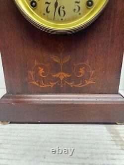 Seth Thomas Antique Cabinet Clock Mahogany Design Working 8-day Strike