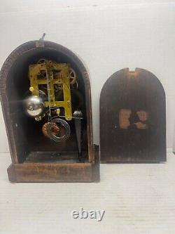 Seth Thomas Antique Cabinet Clock Mahogany Design Working 8-day Strike