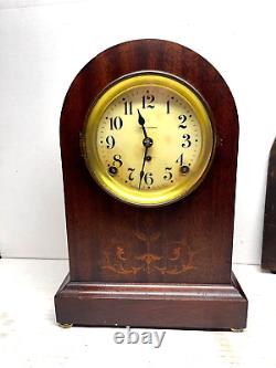 Seth Thomas Antique Cabinet Clock Mahogany Design Working 8-day Strike