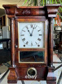 Seth Thomas Antique Shelf/Cottage/Mantel Clock With Columns