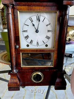 Seth Thomas Antique Shelf/Cottage/Mantel Clock With Columns