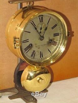 Seth Thomas Antique Ships Bell Clock6 In. Dial1884chelsea Keyseldom Seen MDL