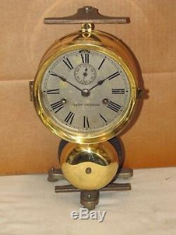Seth Thomas Antique Ships Bell Clock6 In. Dial1884chelsea Keyseldom Seen MDL