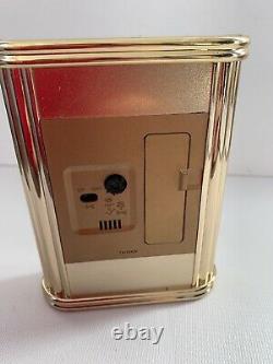 Seth Thomas Art Deco Mantel Clock All Brass Vintage 1960. Works With Alarm