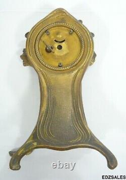 Seth Thomas Art Nouveau Figural Desk Shelf Clock Vintage Clock for Parts/Repai