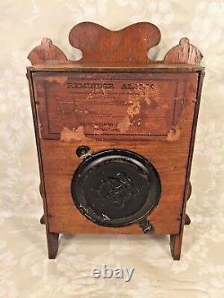 Seth Thomas Art Nouveau Style Case Clock with Label Reminder Alarm Model Running