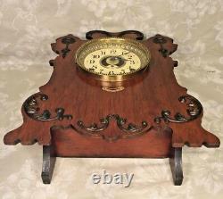 Seth Thomas Art Nouveau Style Case Clock with Label Reminder Alarm Model Running