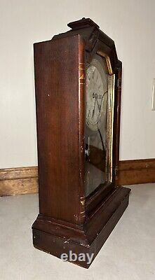 Seth Thomas Atlanta City Clock 8 Day Mantel Table Shelf Clock