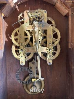 Seth Thomas Atlanta City Clock 8 Day Mantel Table Shelf Clock