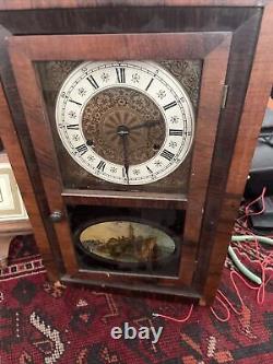 Seth Thomas Banjo Clock Spring Clock Lot Of 3 / 2 Working Good