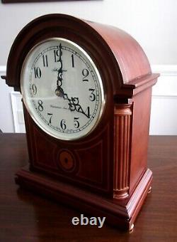 Seth Thomas Barrister Mantel Clock with New Quartz Dual Chime Full 4X4 Movement